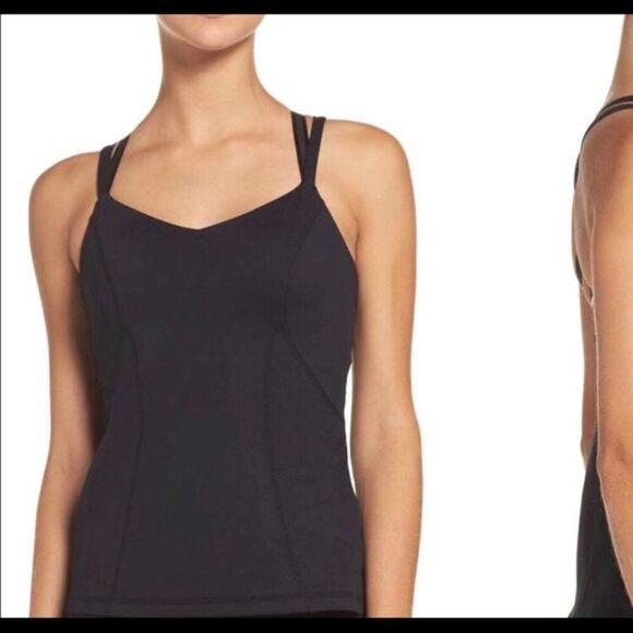 ZELLA | 'Bringing Strappy Back' Sports Bra Tank - size XS in Black - Picture 2 of 10